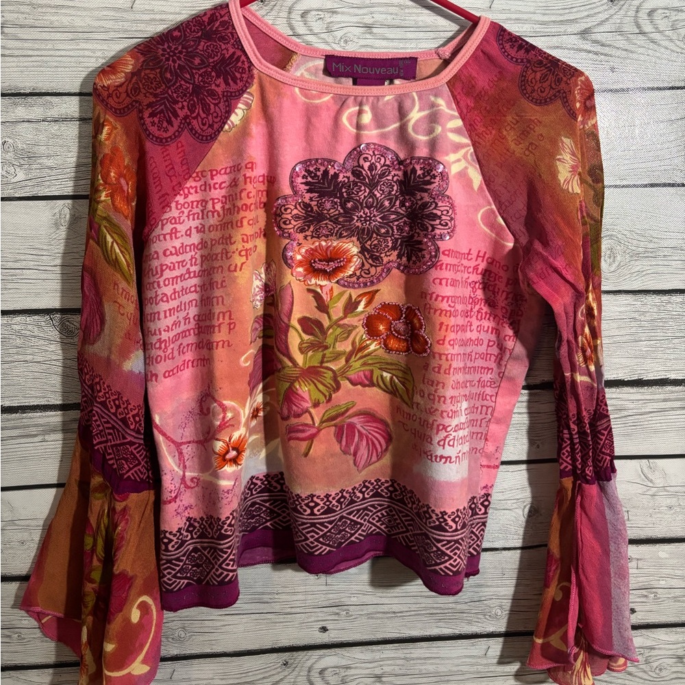 VINTAGE PINK NOUVEAU BLOSUE
